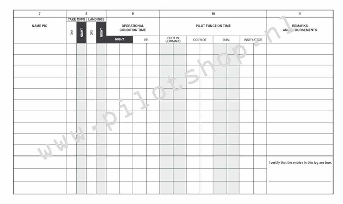 Private Pilot's Logbook, EASA FCL.050 Compliant | 45200